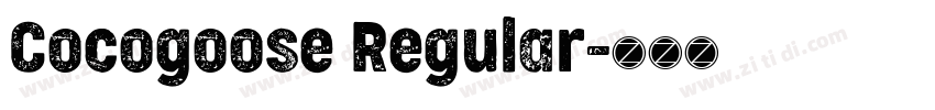 Cocogoose Regular字体转换